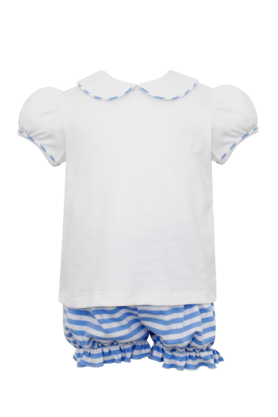 Striped Short Bloomer Set Girl Bloomer Set Petit Bebe
