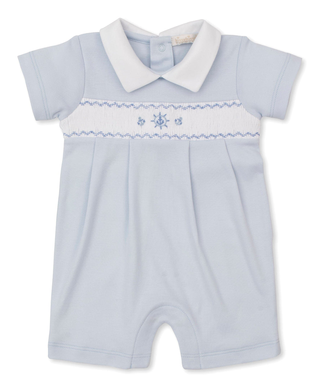 Summer Medley Short Playsuit with Hand Embroidery Boy Romper Kissy Kissy