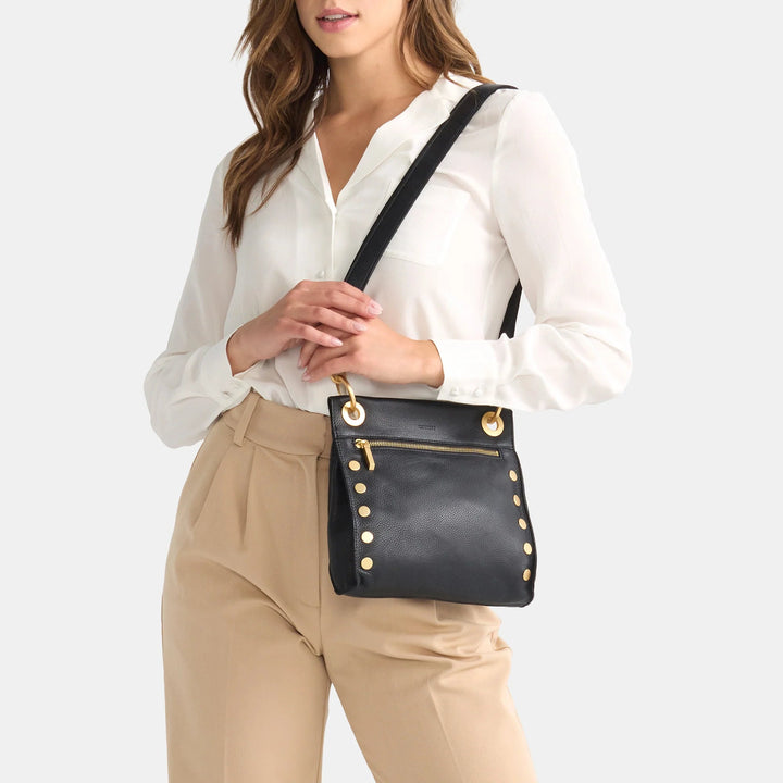 Tony Medium Leather Crossbody Bag - Black Purse Hammitt