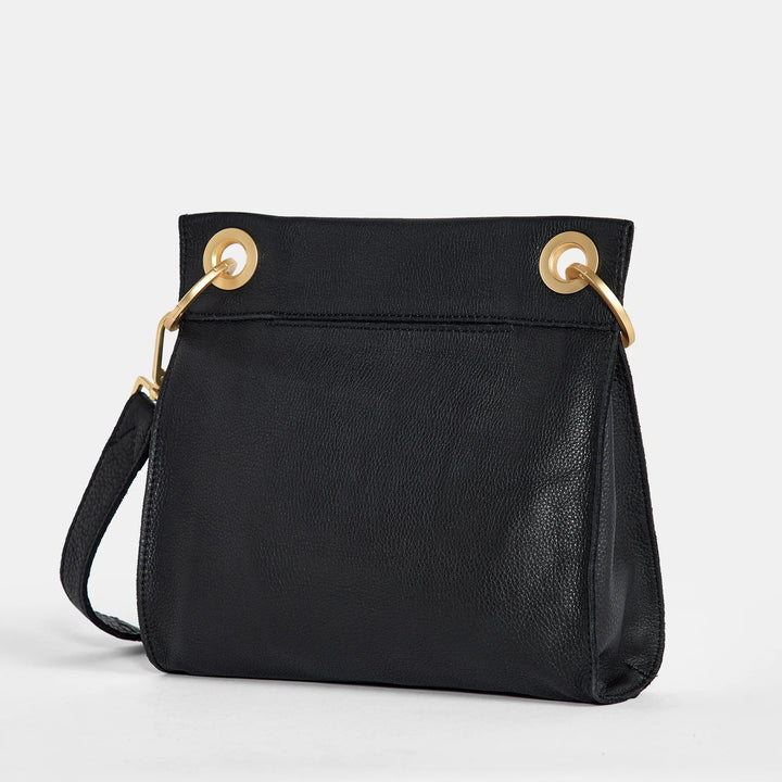 Tony Medium Leather Crossbody Bag - Black Purse Hammitt