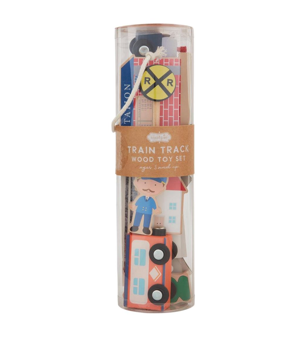 Train Track Wood Toy Sets Activity Toy MudPie