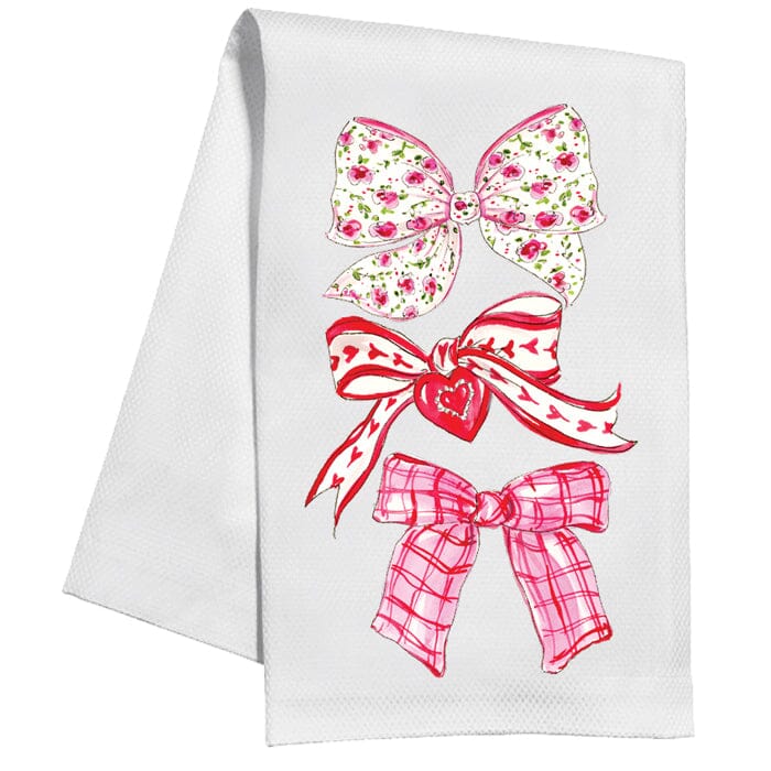 Valentine Bows Kitchen Towel Kitchen Towel Rosanne Beck