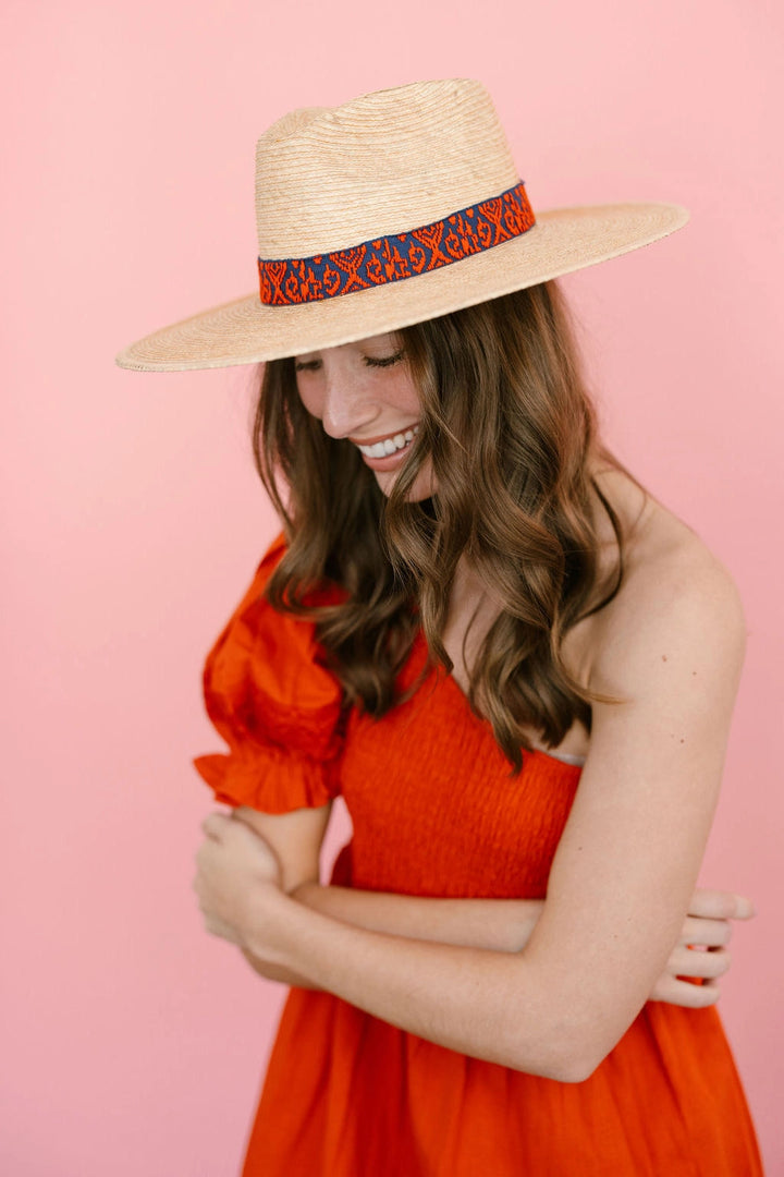 Zicatela Ikat Palm Hat Sunhat Sunshine Tienda