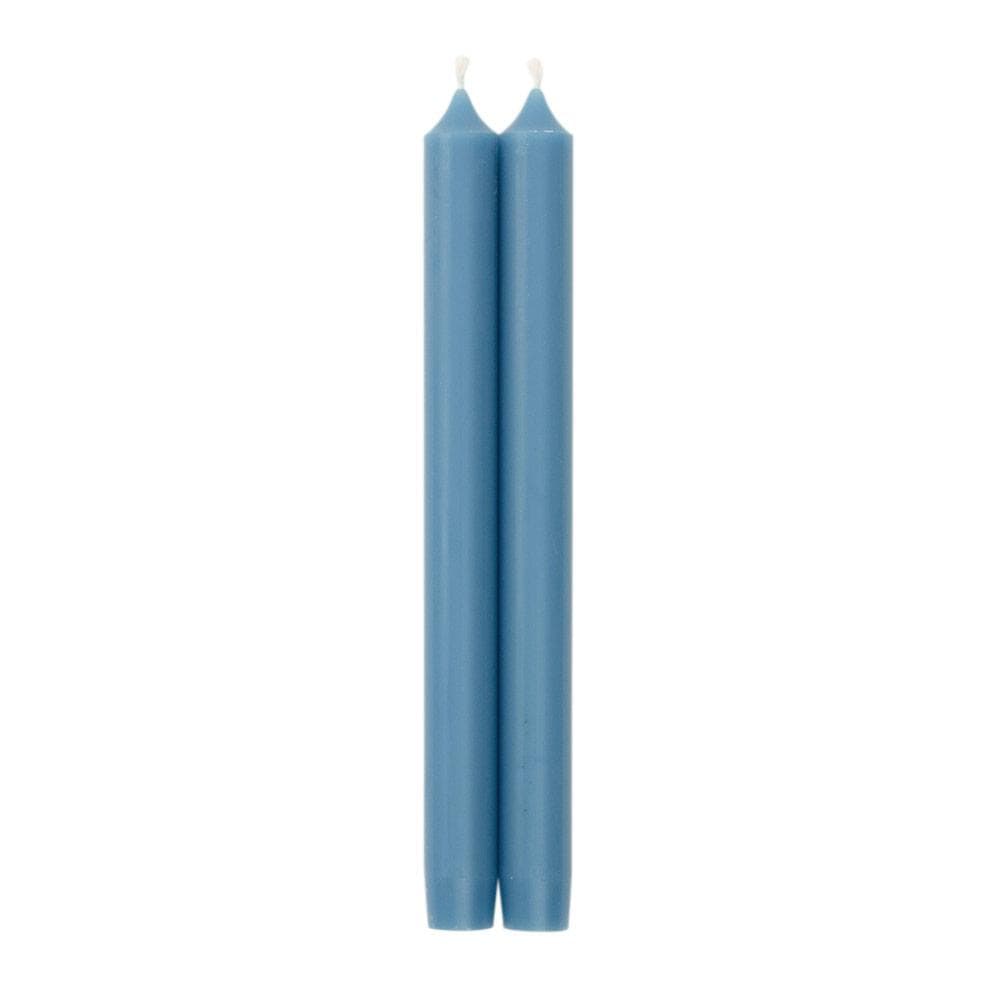 10" Straight Taper Candle - Set of 2 Candle Caspari Parisian Blue 