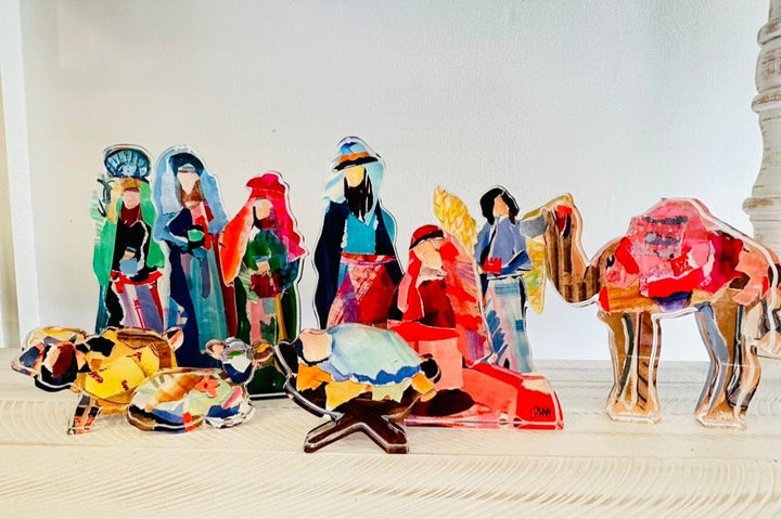 Acrylic Nativity Set - Large Home Decor Lauren Dunn