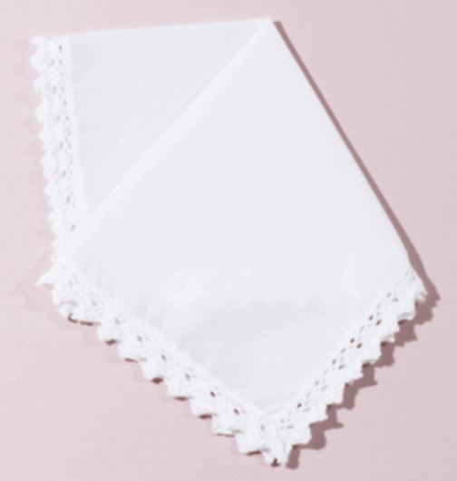 Annabelle Lace Handkerchief Handkerchief Embroidery This