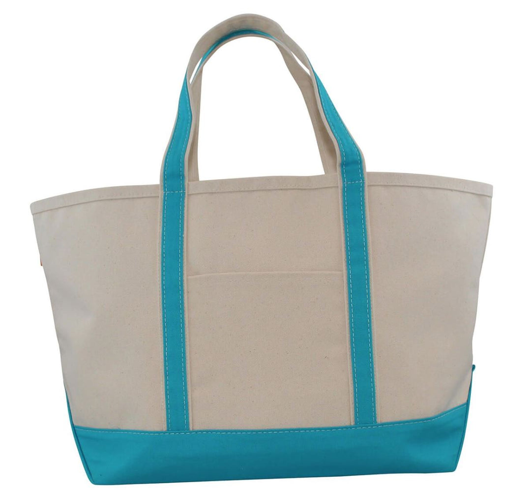Boat Tote Totes CB Station Turquoise Large 