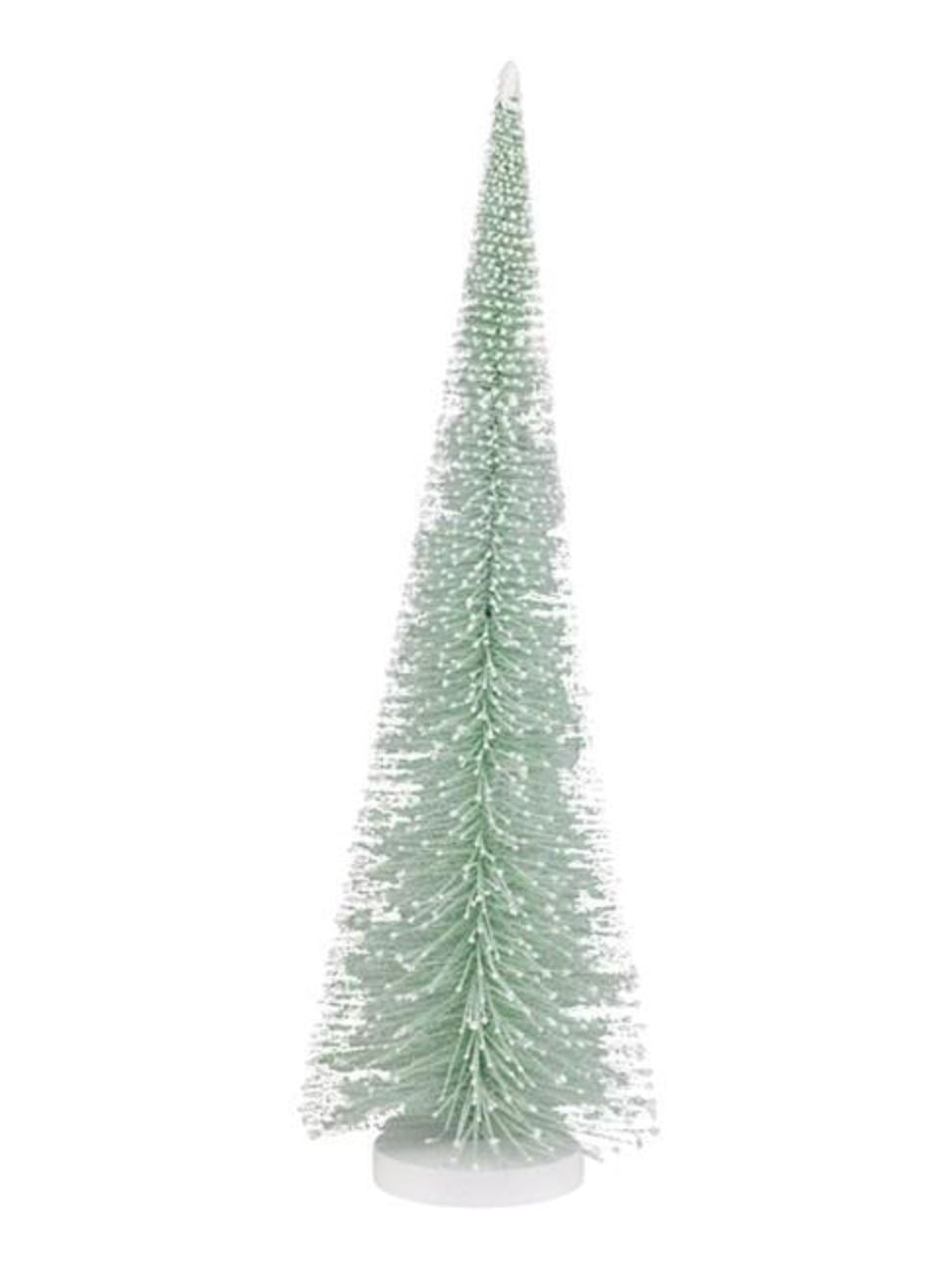 Bottle Brush Tree with Snowy Tips Christmas Decor A & B Floral