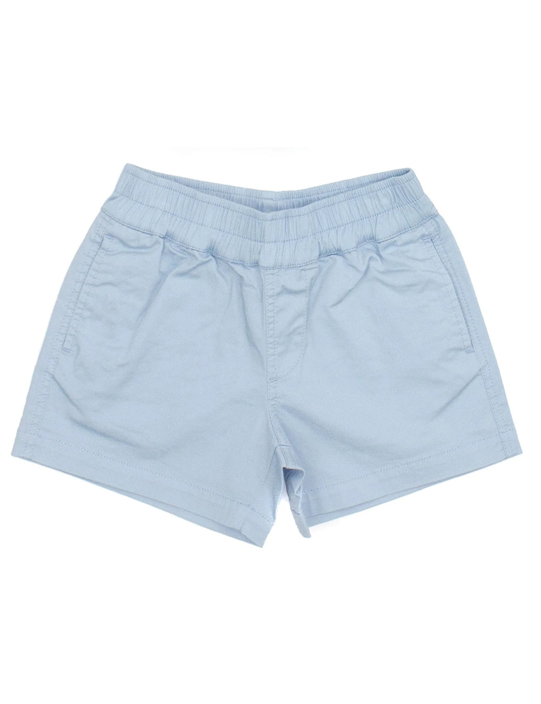 Boys Sun Shorts - Light Blue Boy Shorts Properly Tied