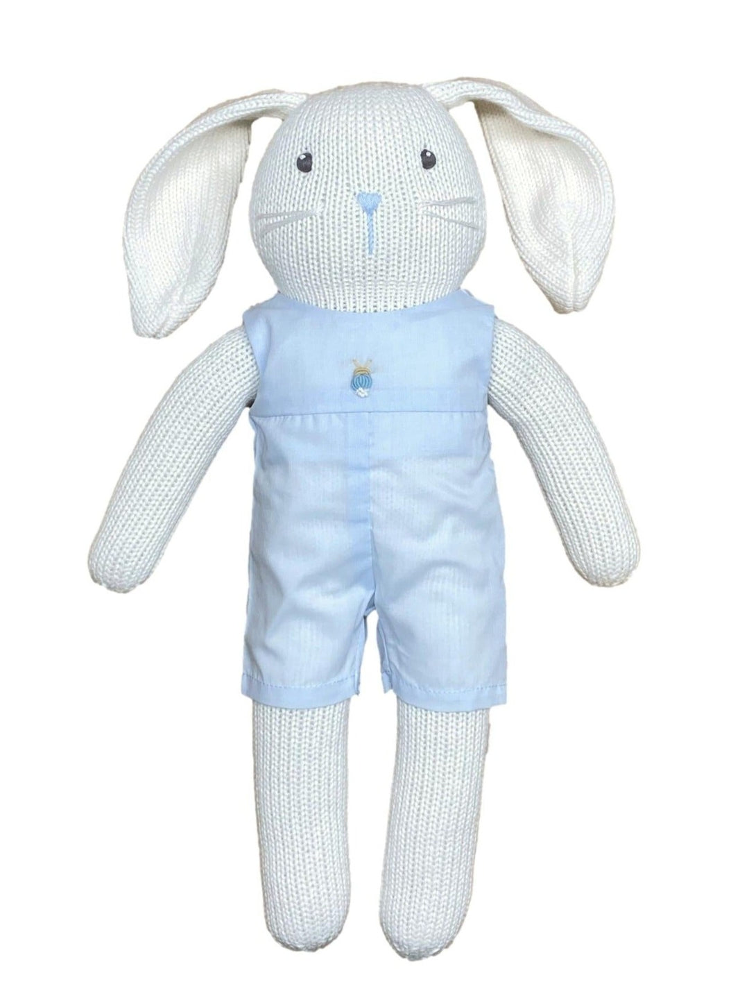 Bunny in French Knot Jon Jon Stuffed Animal Zubels