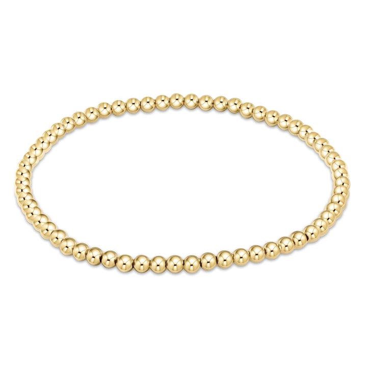 Classic Gold Bead Bracelet Bracelet eNewton 3mm 