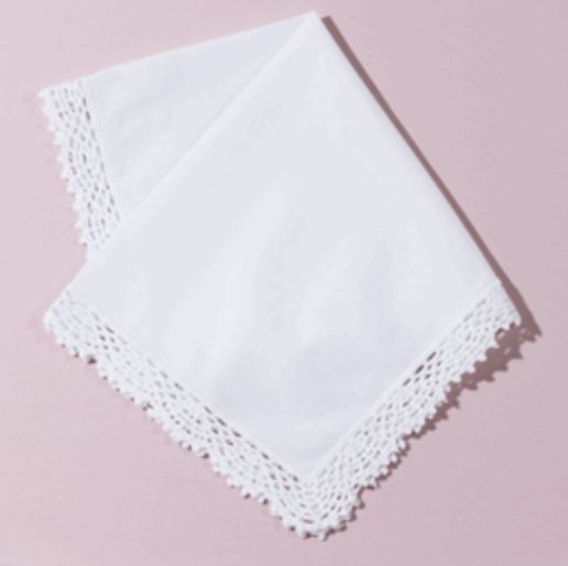 Crochet Lace Handkerchief Handkerchief Embroidery This