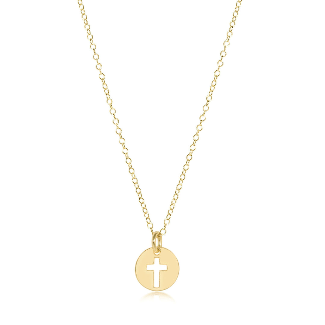 eGirl 14" Necklace Gold - Blessed Small Necklace Necklace eNewton