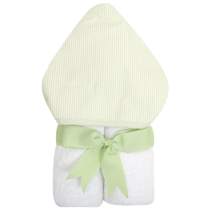 Every Kid Hooded Towel - Monogrammable Hooded Bath Towels 3 Marthas Green Seersucker 