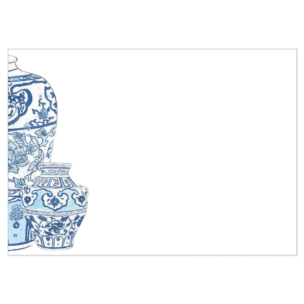 Ginger Jars Blank Correspondence Cards - 20 Cards & 20 Envelopes Stationery Caspari