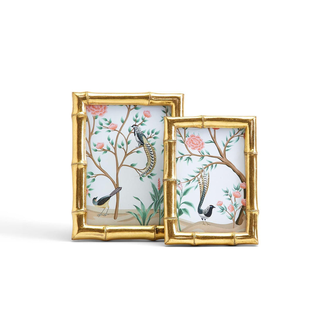 Gold Bamboo Photo Frame Picture Frames Two's Company