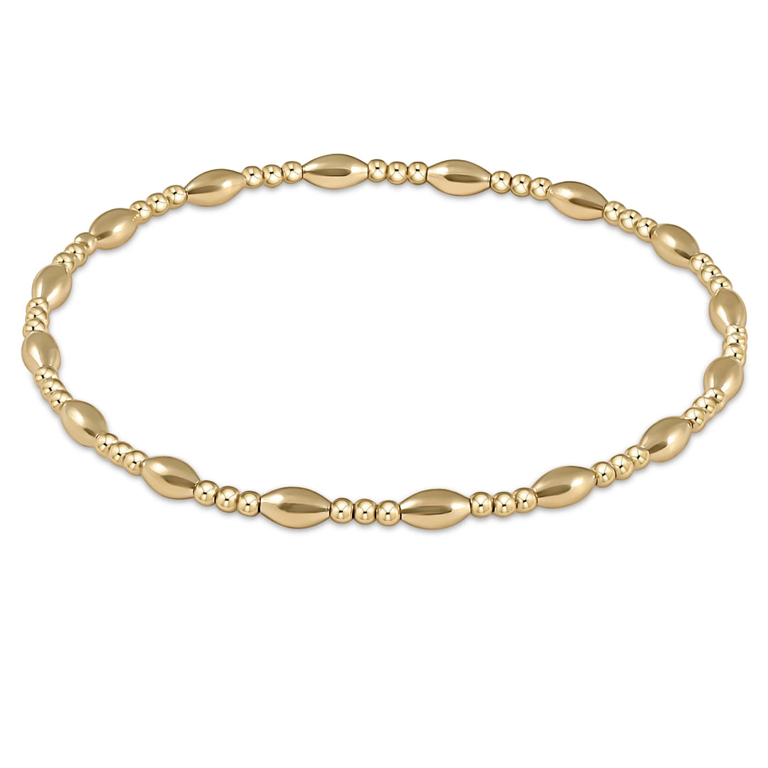 Harmony Sincerity 2mm Bead Bracelet - Gold Bracelet eNewton