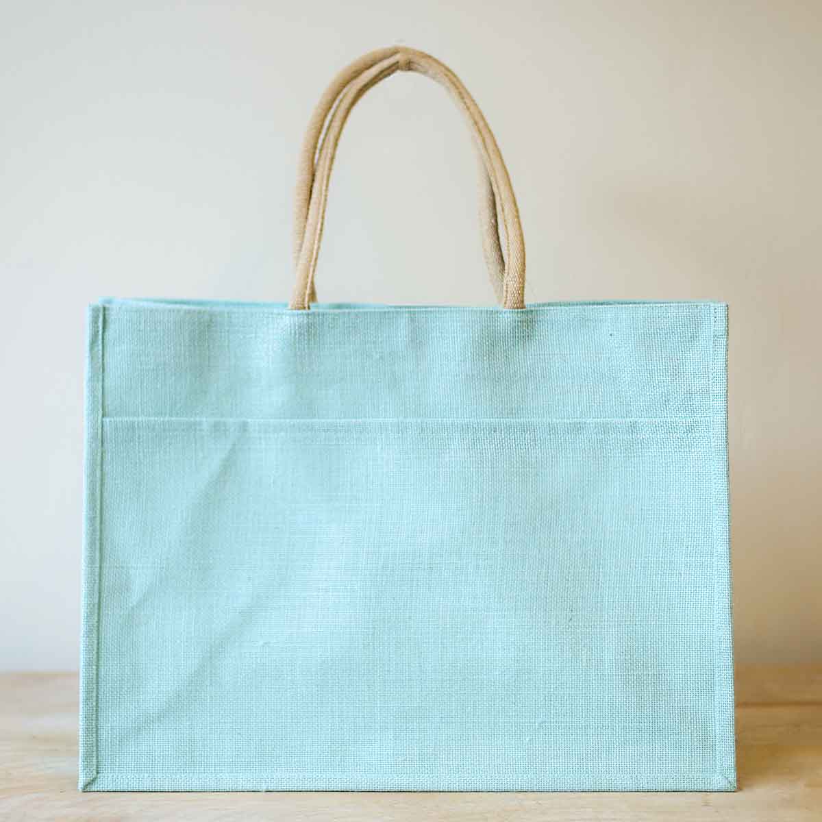 Howdy Jute Pocket Tote