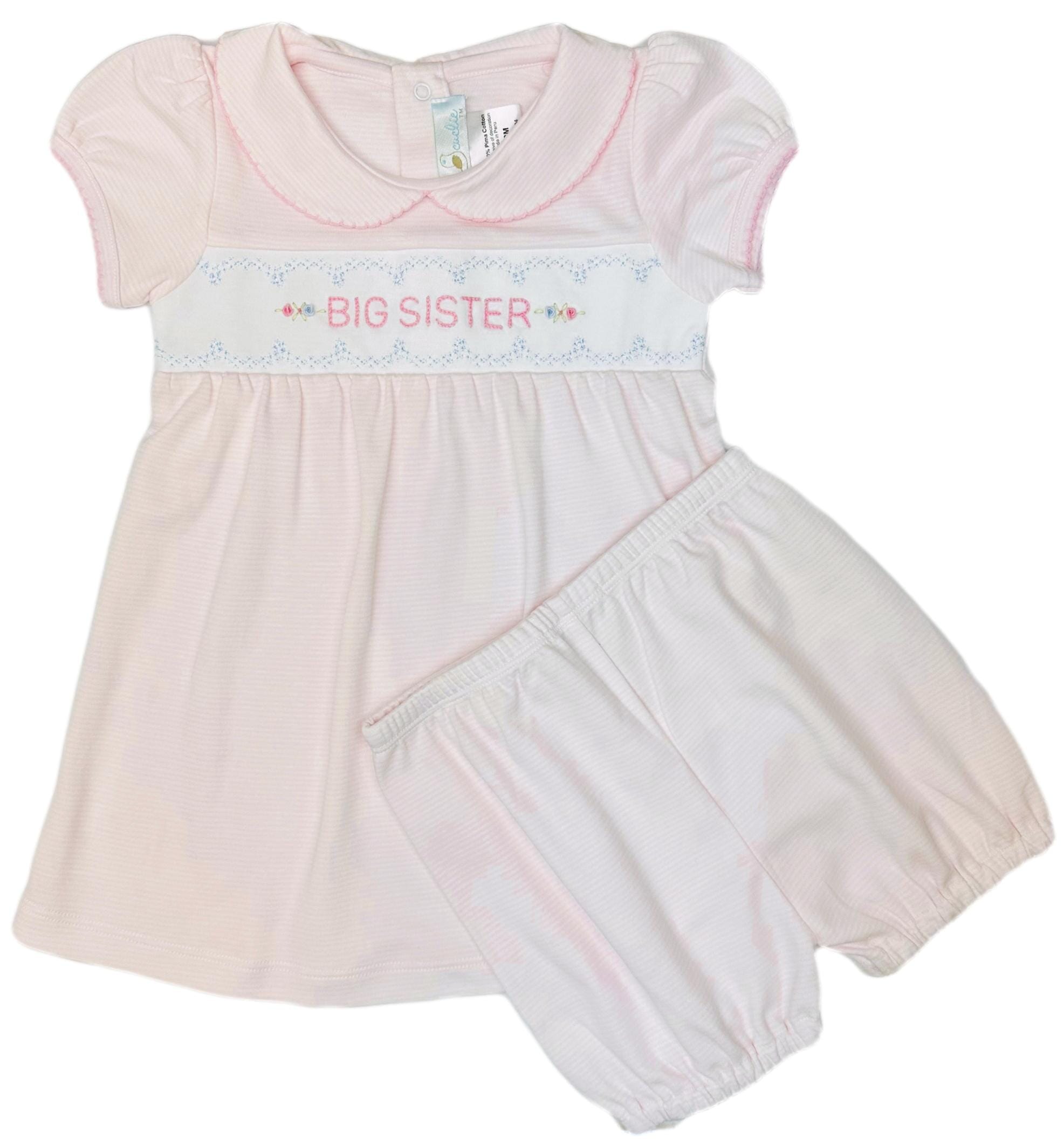 Knit Big Sister Dress and Bloomer Set – The Horseshoe Crab