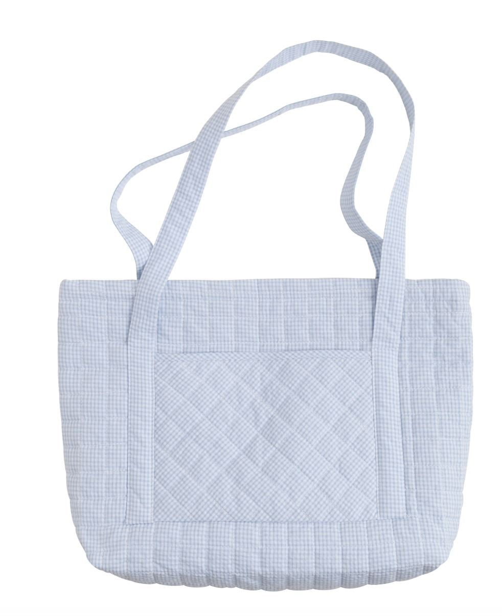 Light Blue Quilted Luggage Bags and Totes Little English Tote 