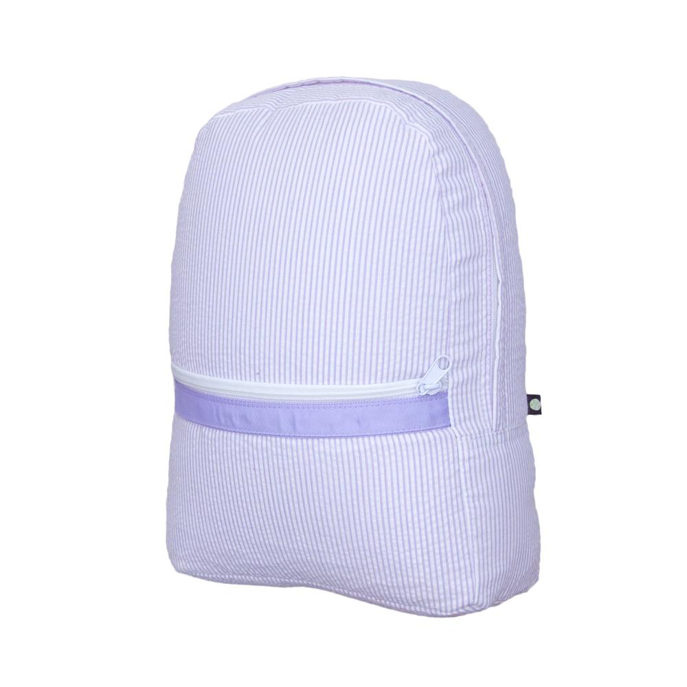 Medium Backpack Backpacks OhMint Lilac Seersucker 