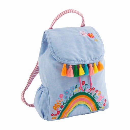 Rainbow Drawstring Backpack Backpacks MudPie 