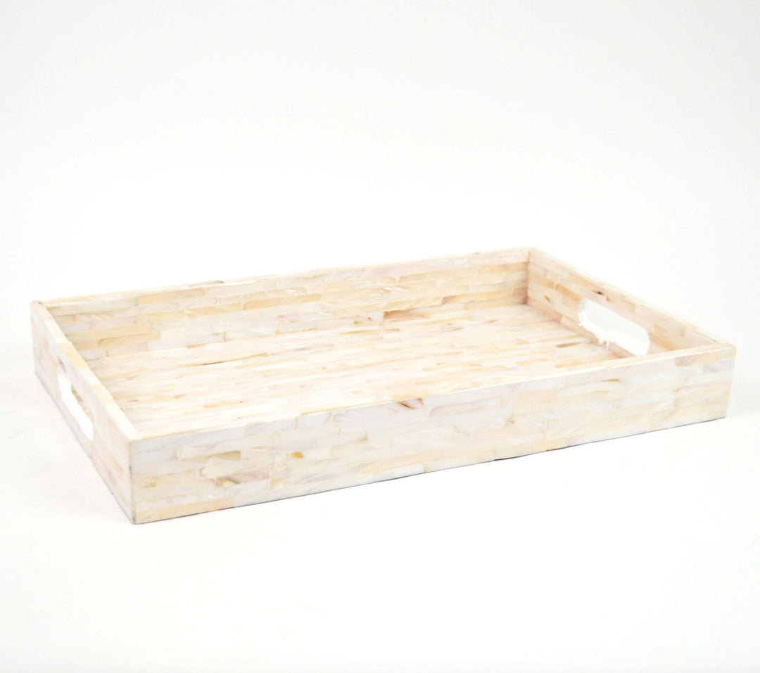 Rectangular Mother of Pearl Tray Serving Piece 8 Oak Lane