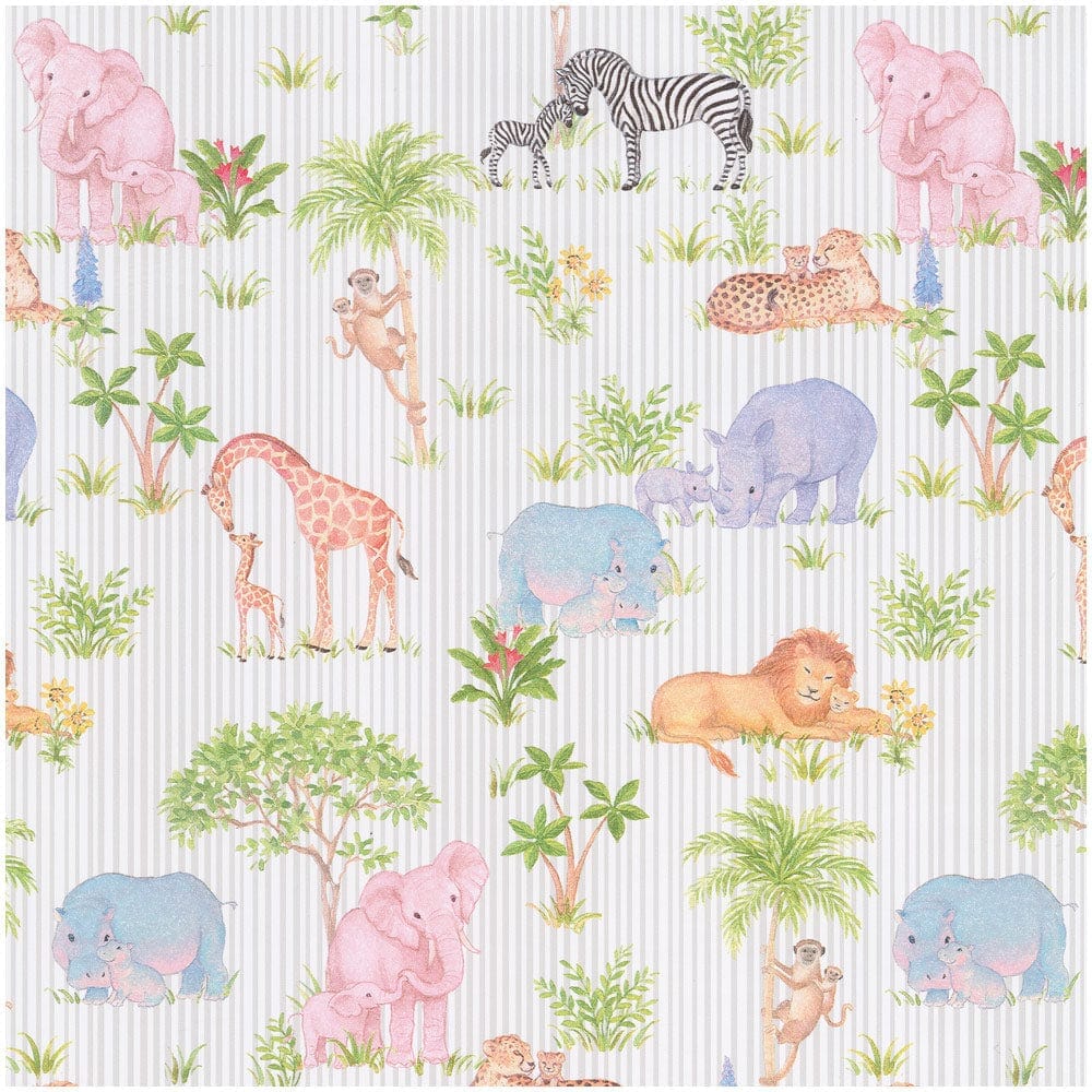 Safari Baby Wrapping Paper Roll Wrapping Paper Caspari