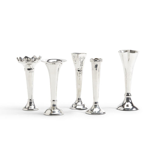 Single Stem Silver-Plated Brass Vase Vase Two's Company 