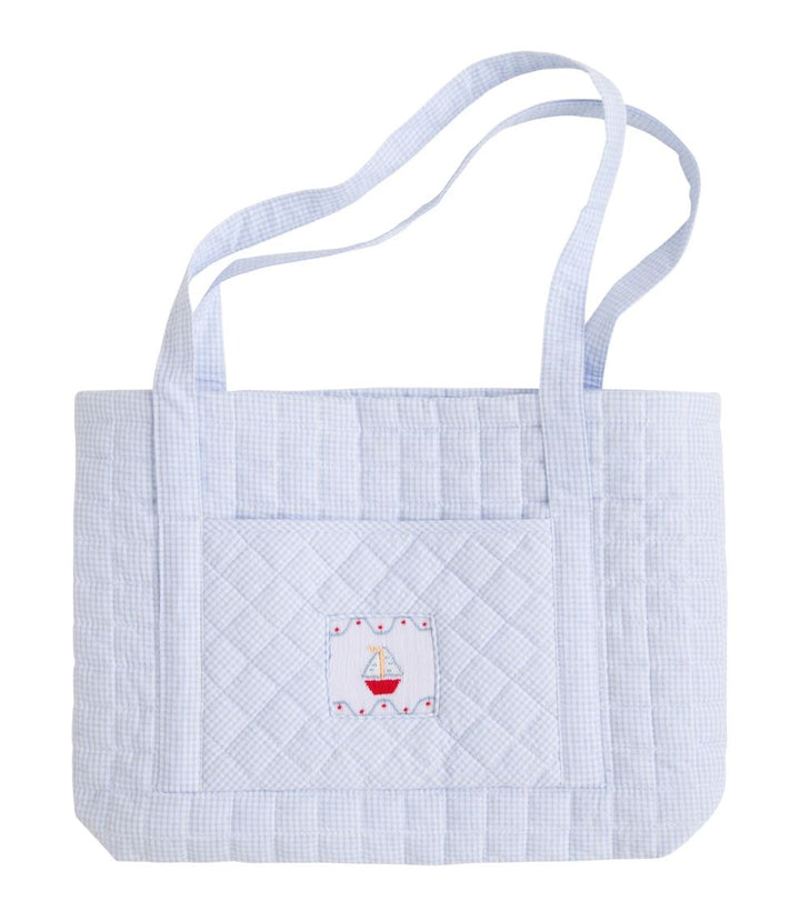 Smocked Quilted Luggage Bags and Totes Little English Sailboat Tote 