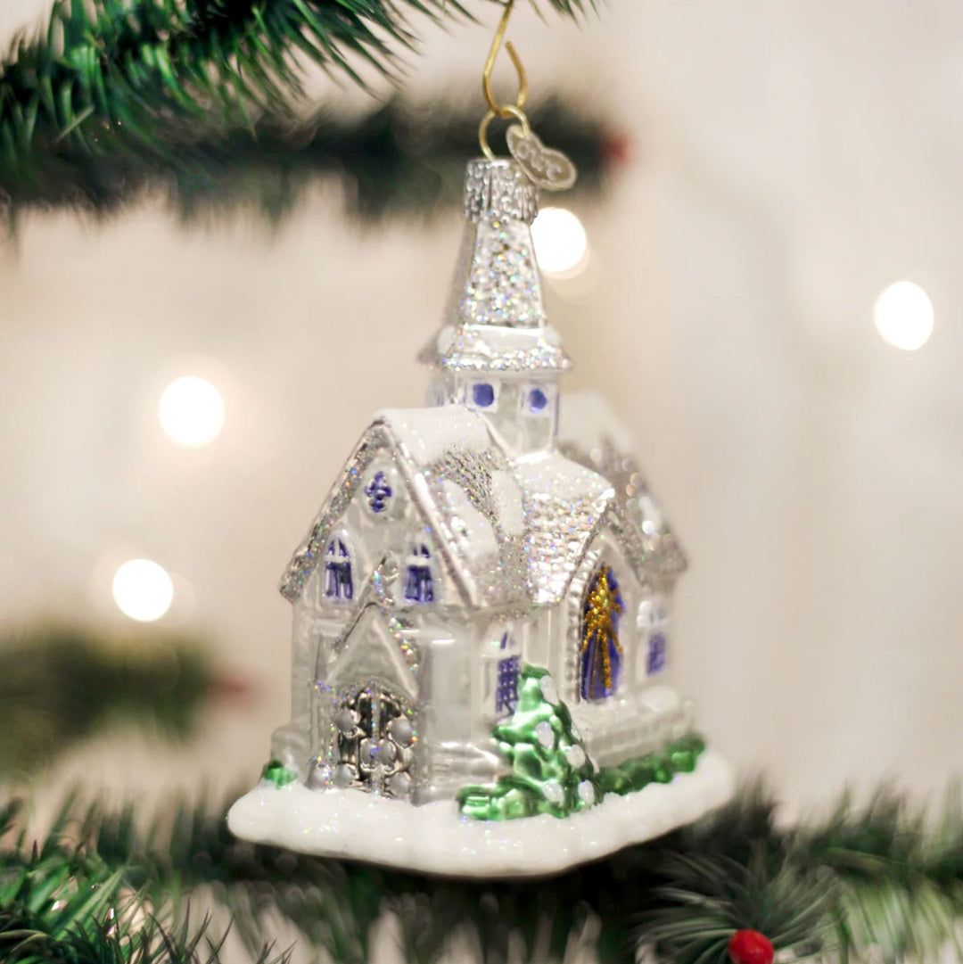 Sparkling Cathedral Ornament Old World Christmas