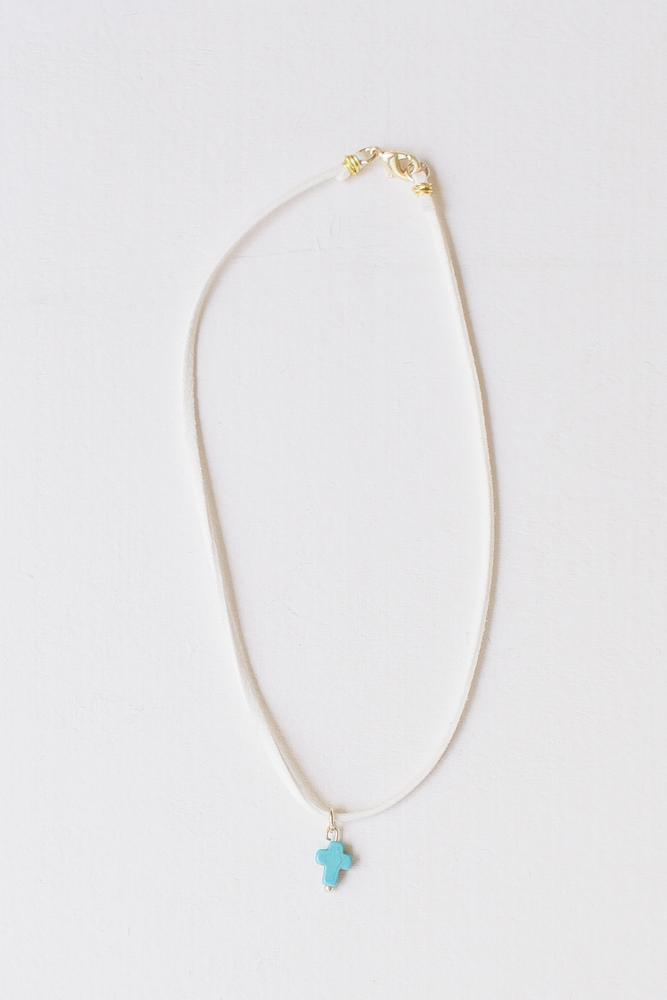 Taylor Necklace Necklace Leslie Curtis Jewelry White 