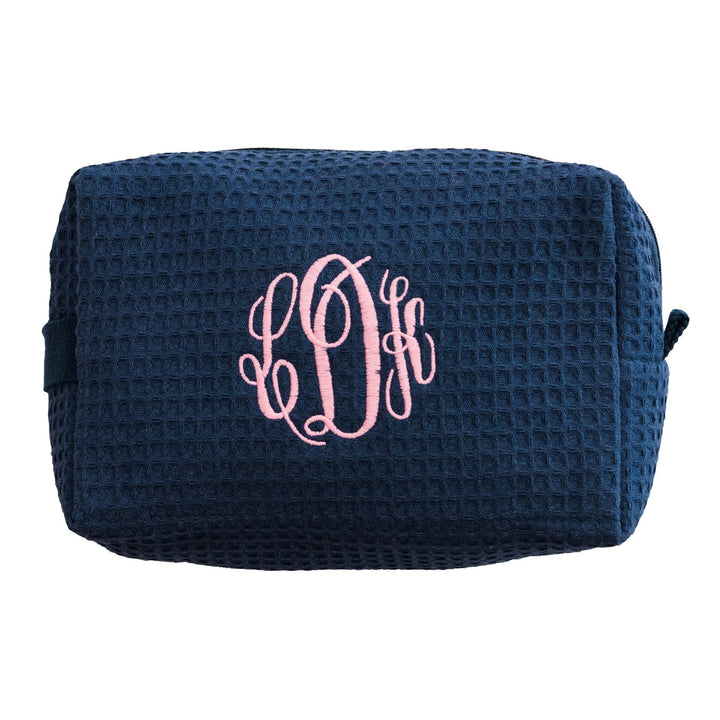 Waffle Cosmetic Bag Makeup Bag Pendergrass Navy Large