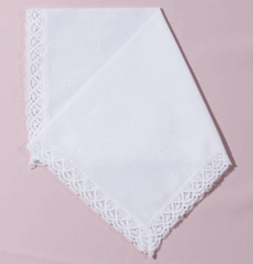 White Park Avenue Lace Handkerchief Handkerchief Embroidery This