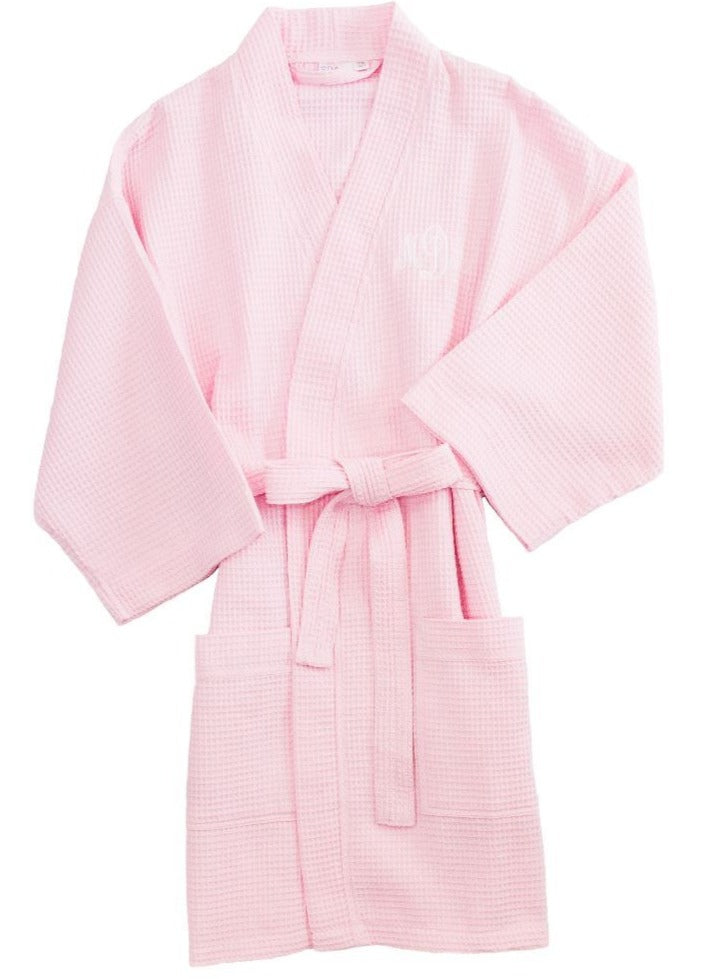 Women's Waffle Robe Light Pink / Slim Fit