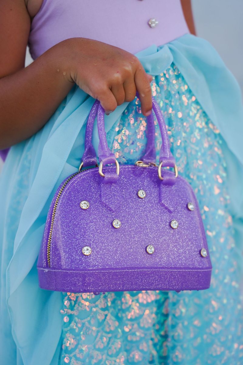 Rhinestone Cate - Purple Sparkle