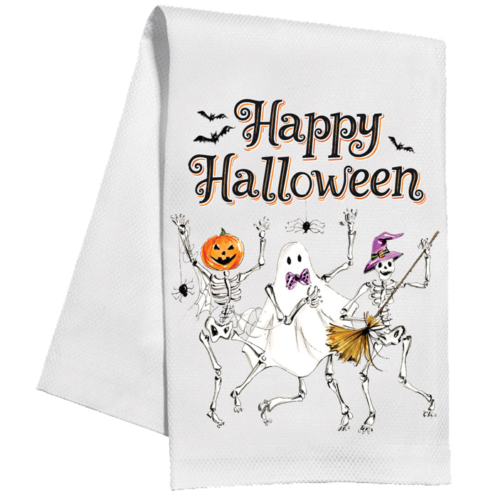 Happy Halloween Dancing Kitchen Towel