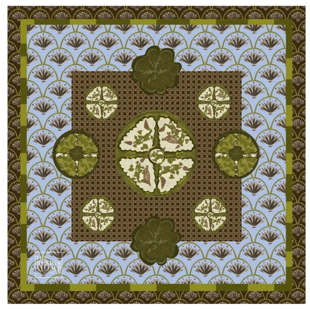 Verdant Moss Mahjong Mat