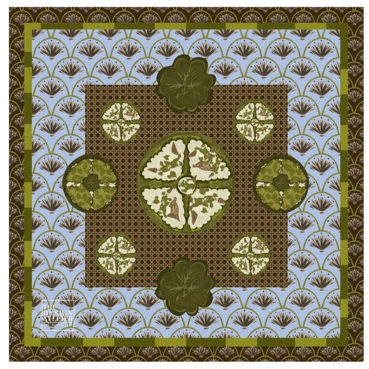 Verdant Moss Mahjong Mat