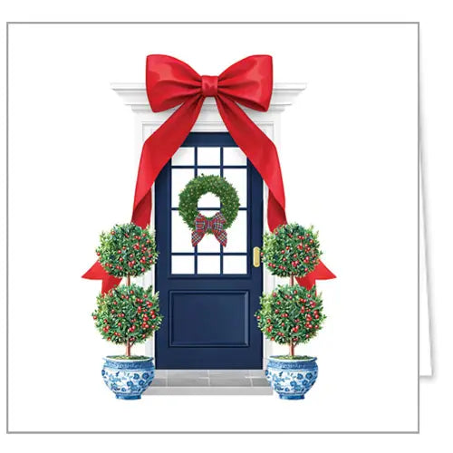 Enclosure Cards - Christmas Bow Door