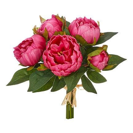 10.5" Real Touch Peony Bundle Faux Florals RAZ 