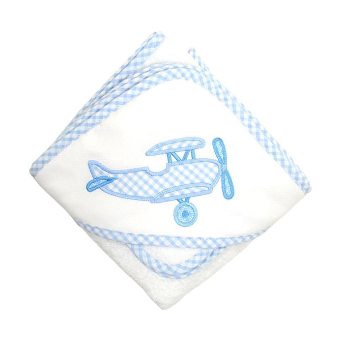 Boxed Applique Hooded Towel + Washcloth Set - Boy