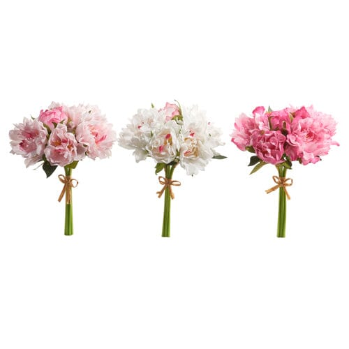 11.5" Real Touch Peony Bundle - Pinks Floral RAZ 