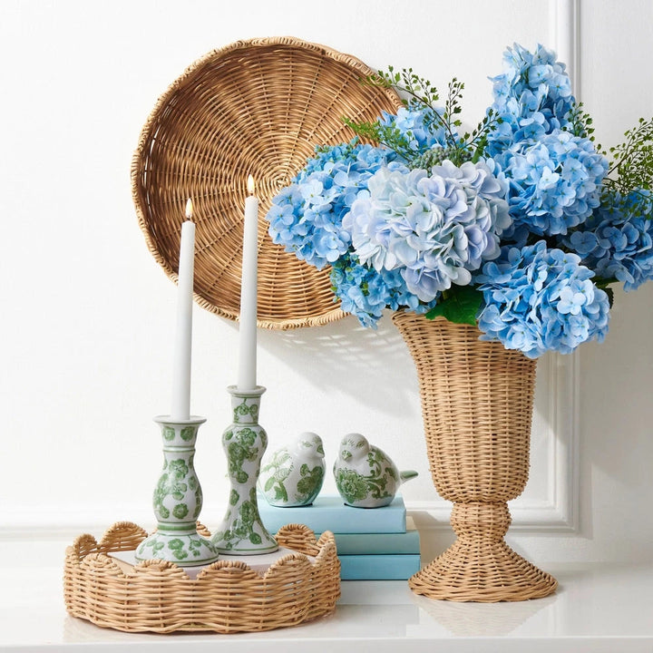 13" Real Touch Light Blue Hydrangea Bundle Faux Florals RAZ 