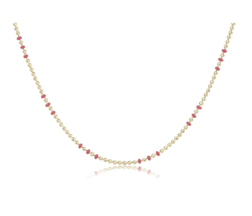 15" Choker Hope Joy - Gemstones Womens Necklace ENewton Bright Pink 