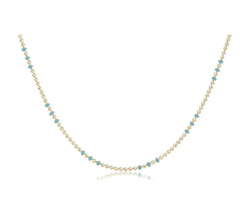 15" Choker Hope Joy - Gemstones Womens Necklace ENewton Turquoise 