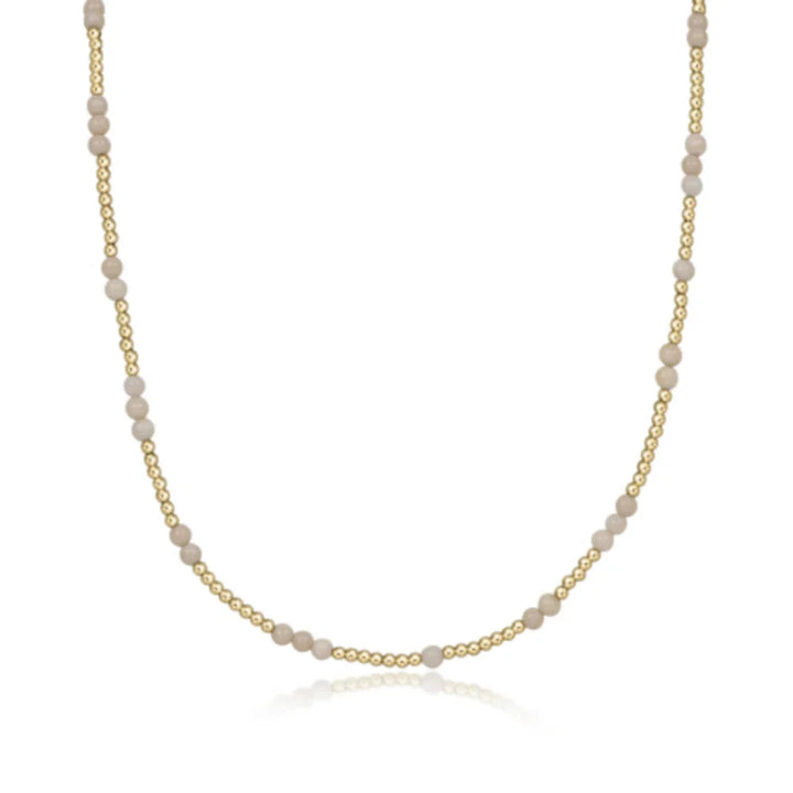 15" Choker Hope Unwritten Gold + Gemstones Womens Necklace ENewton Riverstone 