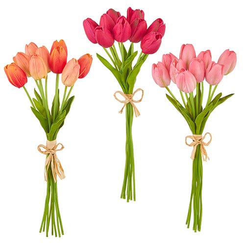 15" Real Touch Tulip Bundle - Bright Colors Floral RAZ 