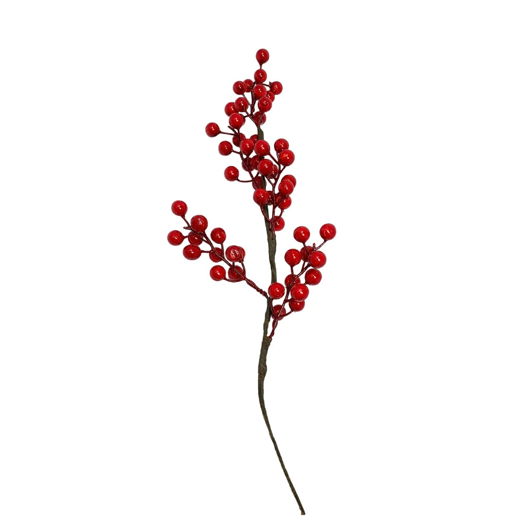 15" Shiny Goose Berry Pick Faux Florals David Christopher 