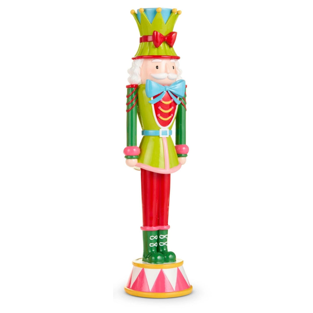 16" Multicolored Nutcracker Christmas Decor RAZ Green Jacket 